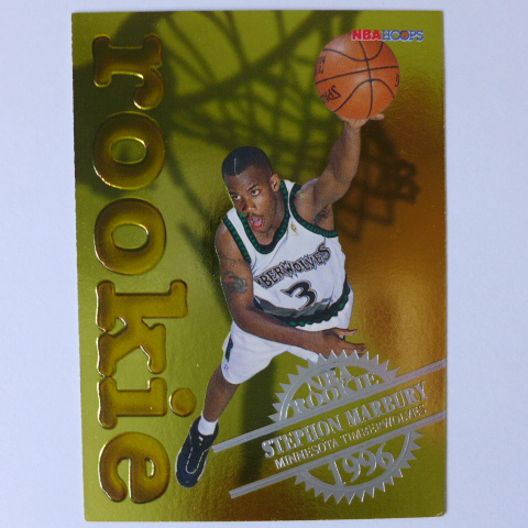 ~ Stephon Marbury ~RC/NBA球星/馬布瑞 1997年HOOPS.黃金設計.新人特殊卡