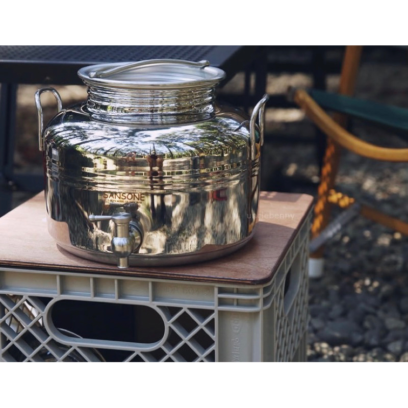 義大利 Sansone • 10L 10公升 不鏽鋼圓桶 / 不鏽鋼水壺 / 水桶