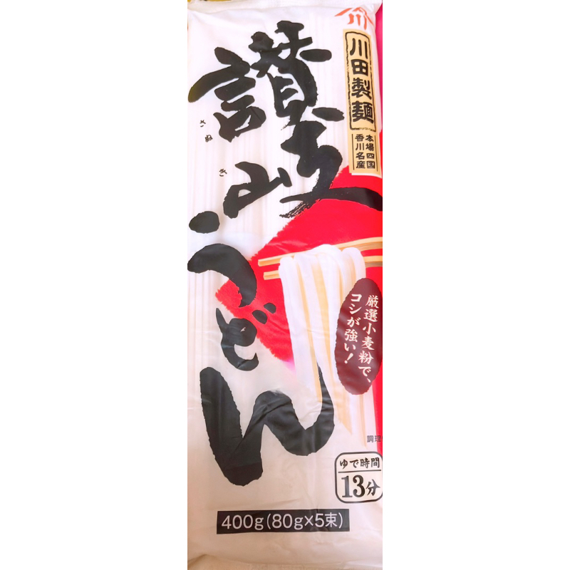 【亞菈小舖】日本零食 川田讚岐烏龍麵 400g【優】