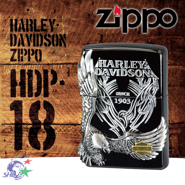 Zippo 日系經典打火機 / Harley Davidson 黑冰哈雷老鷹 / HDP-18 / ZP567【詮國】