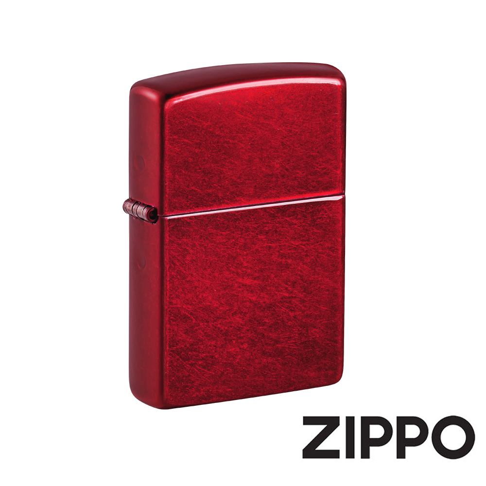 ZIPPO 金屬蘋果紅色(素面)防風打火機 美國設計 官方正版 現貨 限量 禮物 送禮 客製化 終身保固 21063