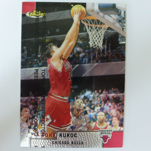 ~ Toni Kukoc ~名人堂/最佳第六人/托尼·庫科奇 1999年Finest.金屬設計.NBA籃球卡