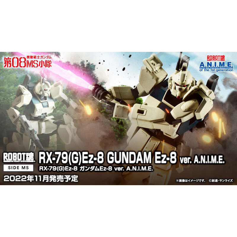 未公開 萬代 ROBOT魂 08MS小隊 RX-79G Ez-8 鋼彈 動畫版 現貨代理