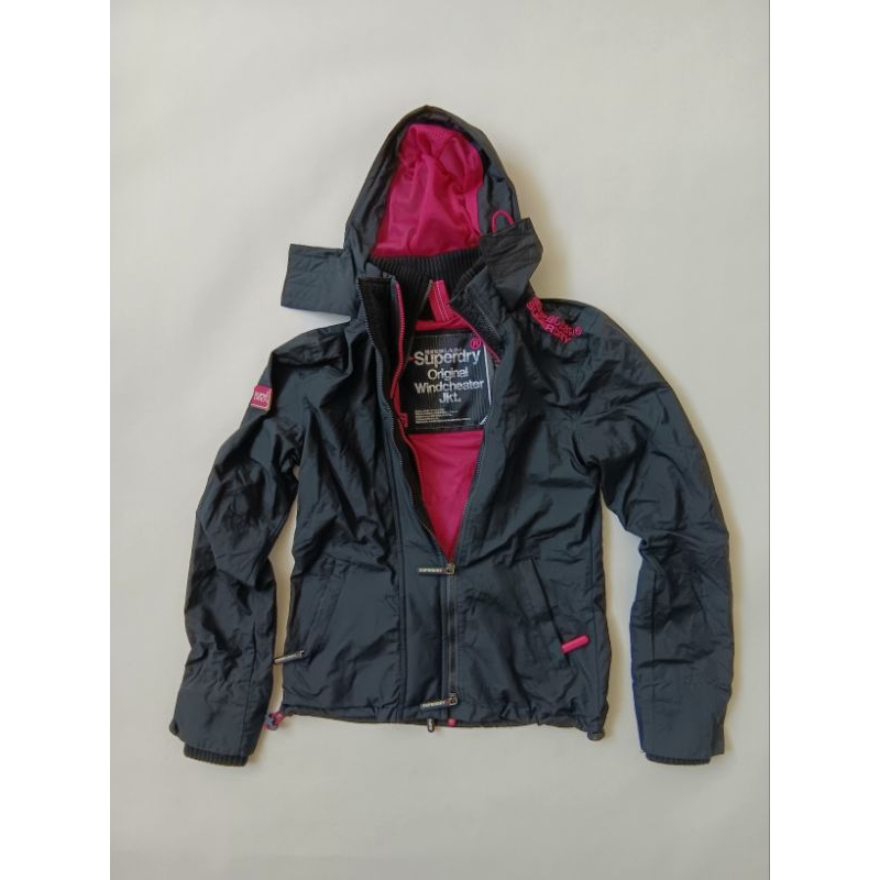 Superdry Original 極度乾燥 JAPAN｜春夏透氣網布內裡｜風衣連帽外套 | 女生S號｜三層拉鍊｜一件