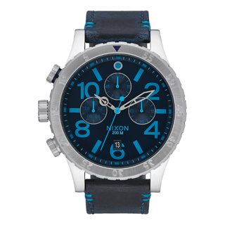 台灣總代理NIXON 48-20 正裝錶 休閒錶 海軍藍 皮錶帶 手錶 男錶 女錶 石英錶 時尚穿搭 A363-2219