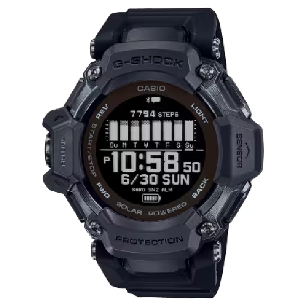 CASIO卡西歐G-SHOCK GBD-H2000-1B G-SQUAD運動風格手錶52.6mm