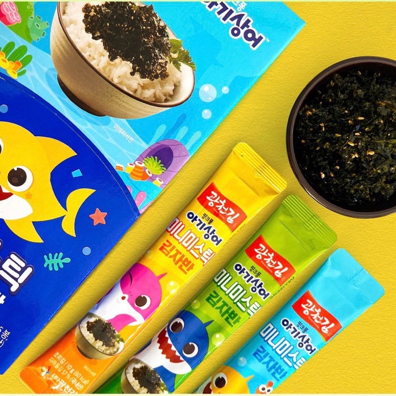 ╠10g海苔隨身包╬韓國超人氣╬小小孩吃飯必備╬廣川海苔╬baby shark╬Pinkfong╬碰碰狐╣