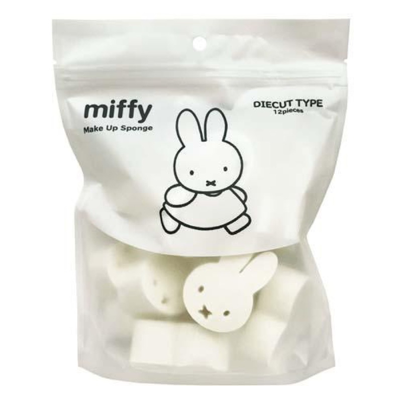 現貨 連線 日本 粧美堂 米菲兔 miffy 米菲兔造型粉撲 夾鏈袋裝