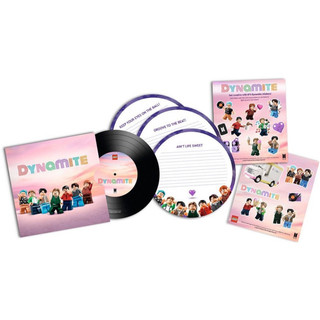 【樂誠】樂高LEGO 防彈少年團 BTS 明信片 黑膠明信片與貼紙組｜21339 BTS 獨家贈品｜樂高周邊｜BTS周邊