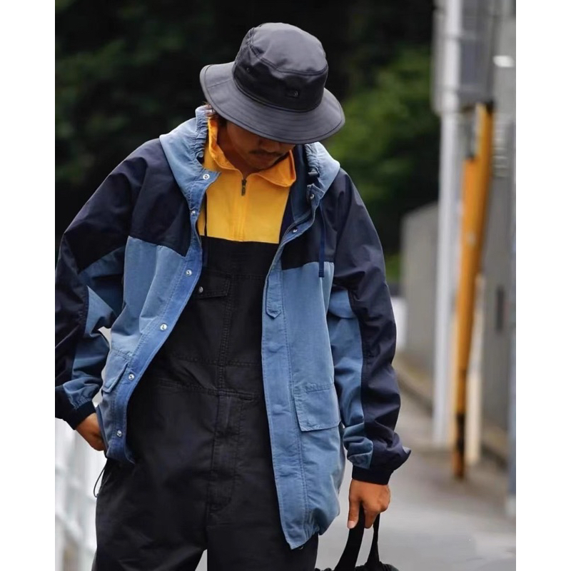 THE NORTH FACE 紫標 Indigo Mountain Wind Parka 水洗藍染連帽外套 S-XL