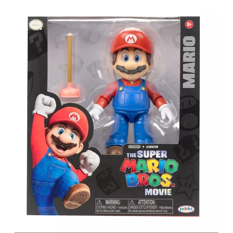 Jakks Nintendo 任天堂 超級瑪利歐 瑪利歐電影:5吋珍藏公仔 Mario