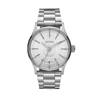 NIXON SENTRY 38 SS 極簡復刻 圖騰限定版 銀錶 鋼錶帶 男錶 女錶 手錶 石英錶 A450-2129