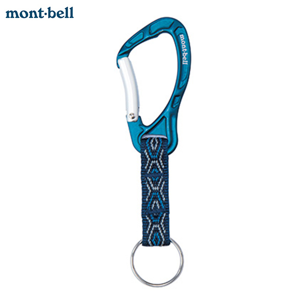 日本-【Montbell】CARABINER KEY HOLDER 6 / 小型D勾環附帶鑰匙圈  / 戶外休閒配件