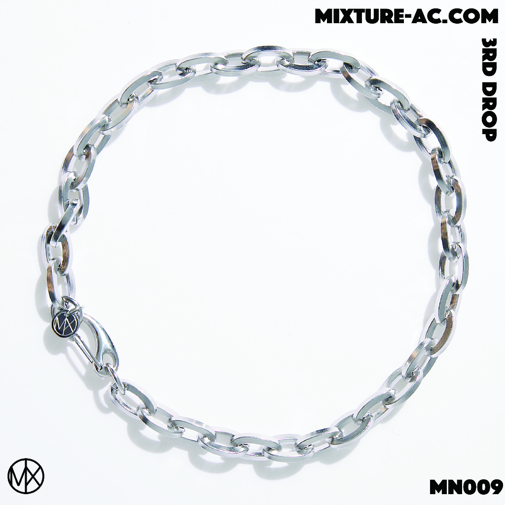 MIXTURE "MN009" 橢圓形蛋圈項鍊