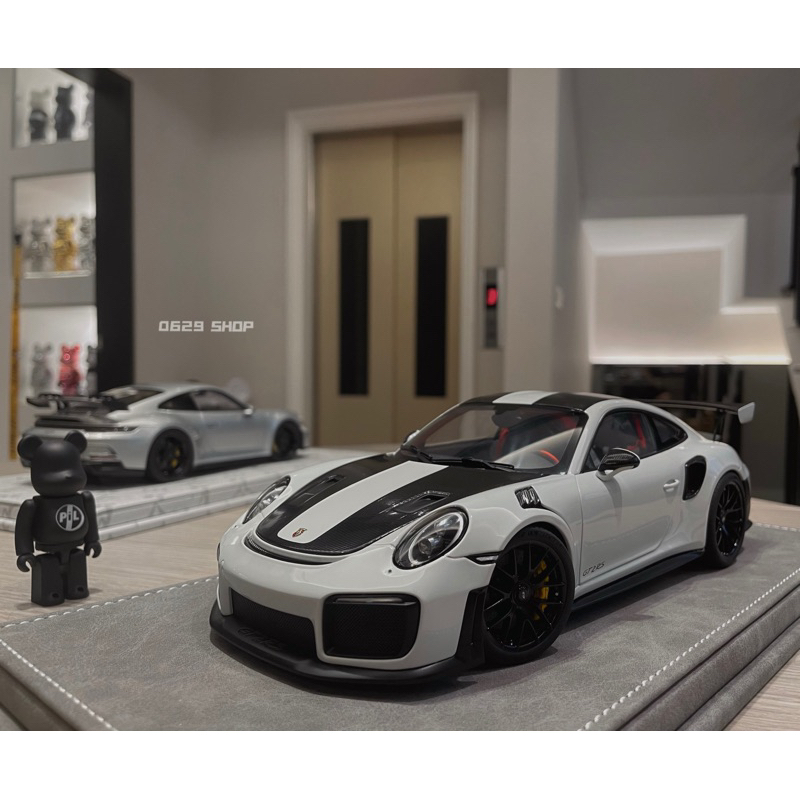 1/18 AutoArt PORSCHE 911 991.2 GT2 RS 白色 保時捷周邊 模型車 超跑模型 擺設裝飾