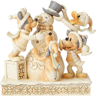 Enesco精品雕塑 Disney 迪士尼 米奇家族純白王國塑像 EN13852