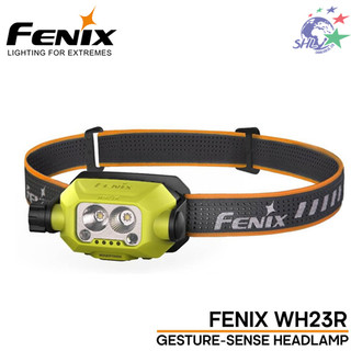 FENIX 手勢感應作業頭燈 / 聚泛雙光源 / Type-c 充電 / WH23R【詮國】