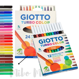 『義大利』GIOTTO Turbo color 可洗式兒童安全彩色筆 12色 24色