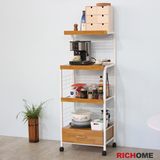 RICHOME 福利品 SH-534 日式真好用廚房 電器架 廚房櫃 餐櫃 電器櫃 微波爐架 收納櫃 玄關櫃