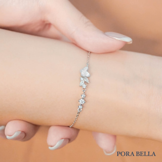 <Porabella>925純銀蝴蝶星辰手鏈 雅致浪漫閃耀 小眾輕奢閨蜜手環 玫瑰金/白金兩色Bracelets