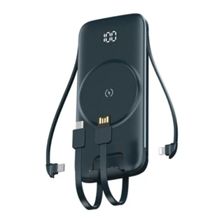 ONAIR 第二代快充支架版 Magsafe磁吸無線充電 自帶四線 PD+QC電量顯示行動電源【G56】