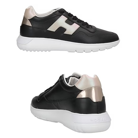 Hogan Tod’s 潮鞋 復古 增高鞋 平底鞋 厚底鞋 老爹鞋 運動鞋 休閒鞋 - 黑 皮 metalic H --