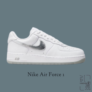 NIKE AIR FORCE 1 COLOR OF 休閒鞋 MONTH 白銀 DZ6755-100【Insane-21】