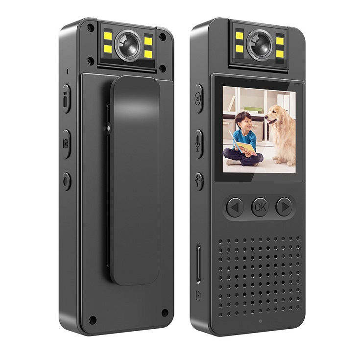 手持背夾攝像機 1080p 執法記錄儀 運動相機 180旋轉鏡頭 隨身攝影機 密錄器 行車記錄器【GO平價屋】