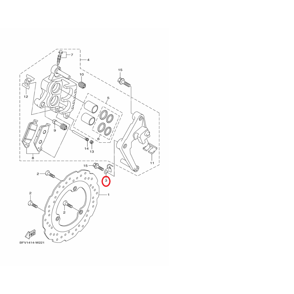 YAMAHA 原廠 FORCE 2.0 新勁戰 六代 AUGUR BWS七期 鋼索座 料號：B8R-F3317-00