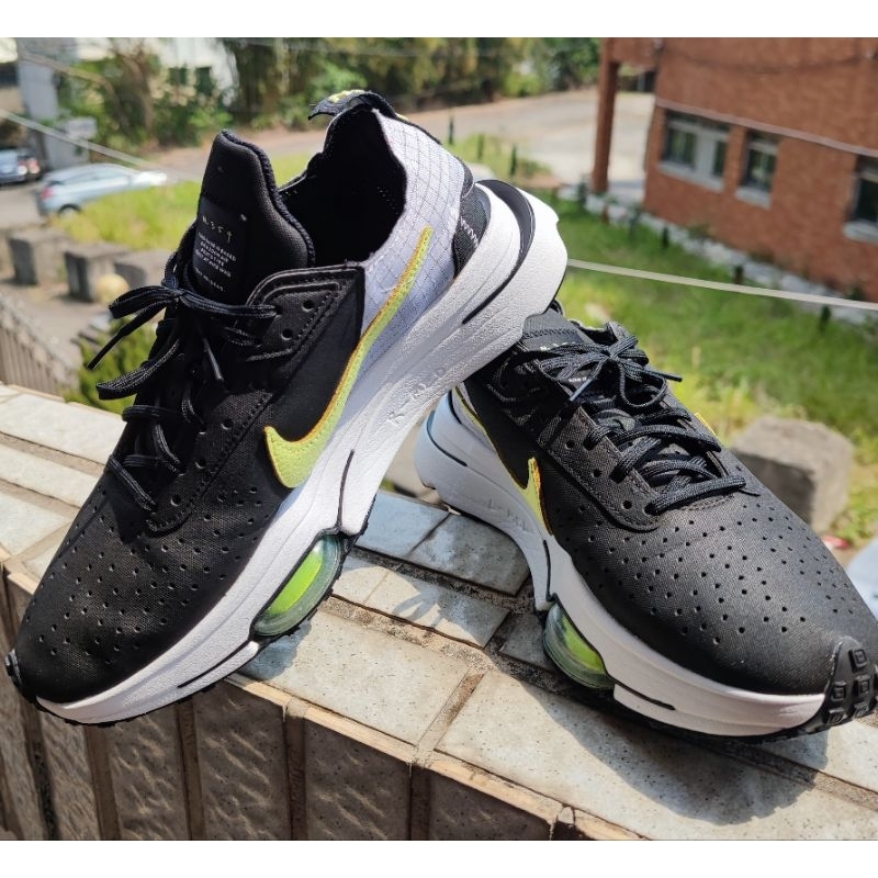 全新NIKE AIR ZOOM-TYPE FUSE 黑白 檸檬綠勾 格紋 拼接U.S9.5男鞋 DC8893-002
