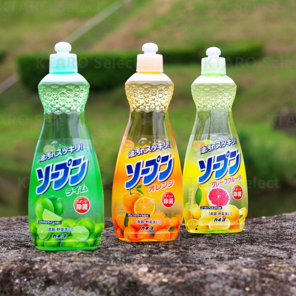洗碗精 日本製 現貨【Kaneyo 石鹼】檸檬 橘子 葡萄柚 蔬菜水果食器專用洗劑 600ml 洗碗劑 洗碗洗菜 洗水果