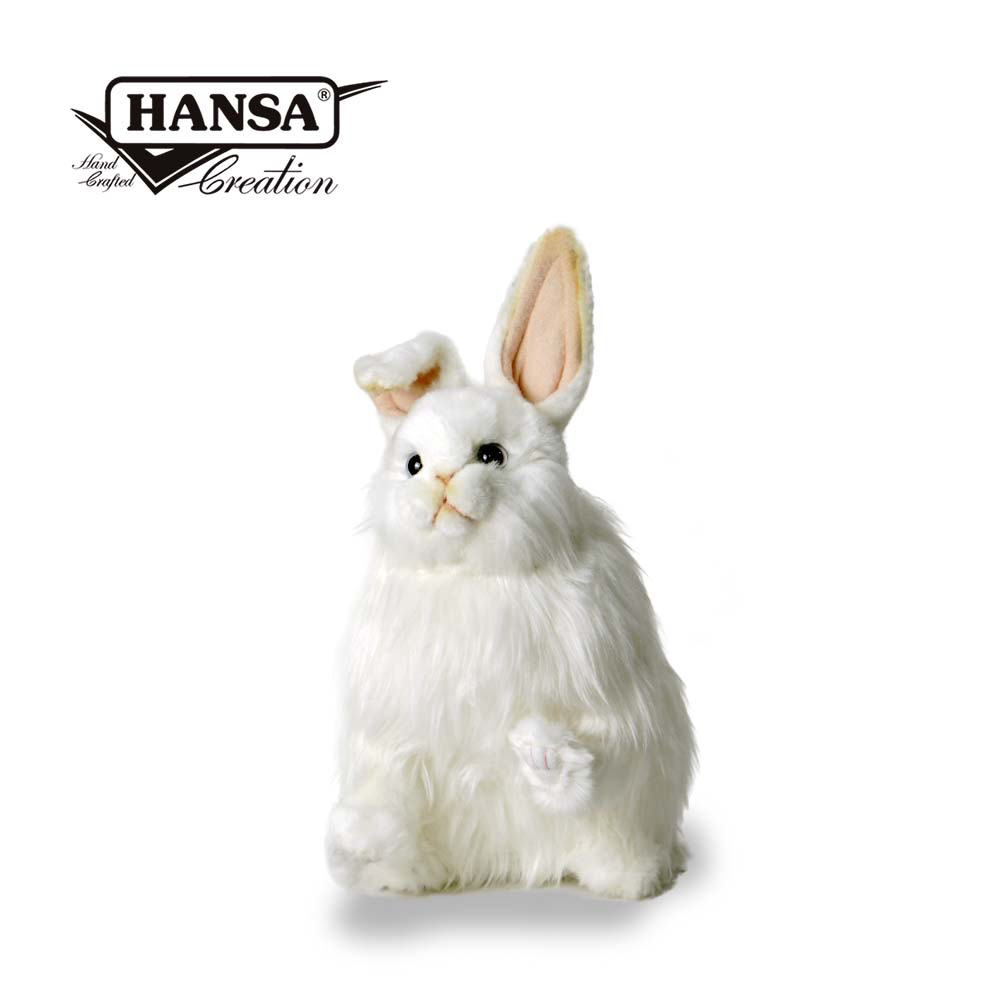 Hansa 7707-坐姿雪兔25公分高