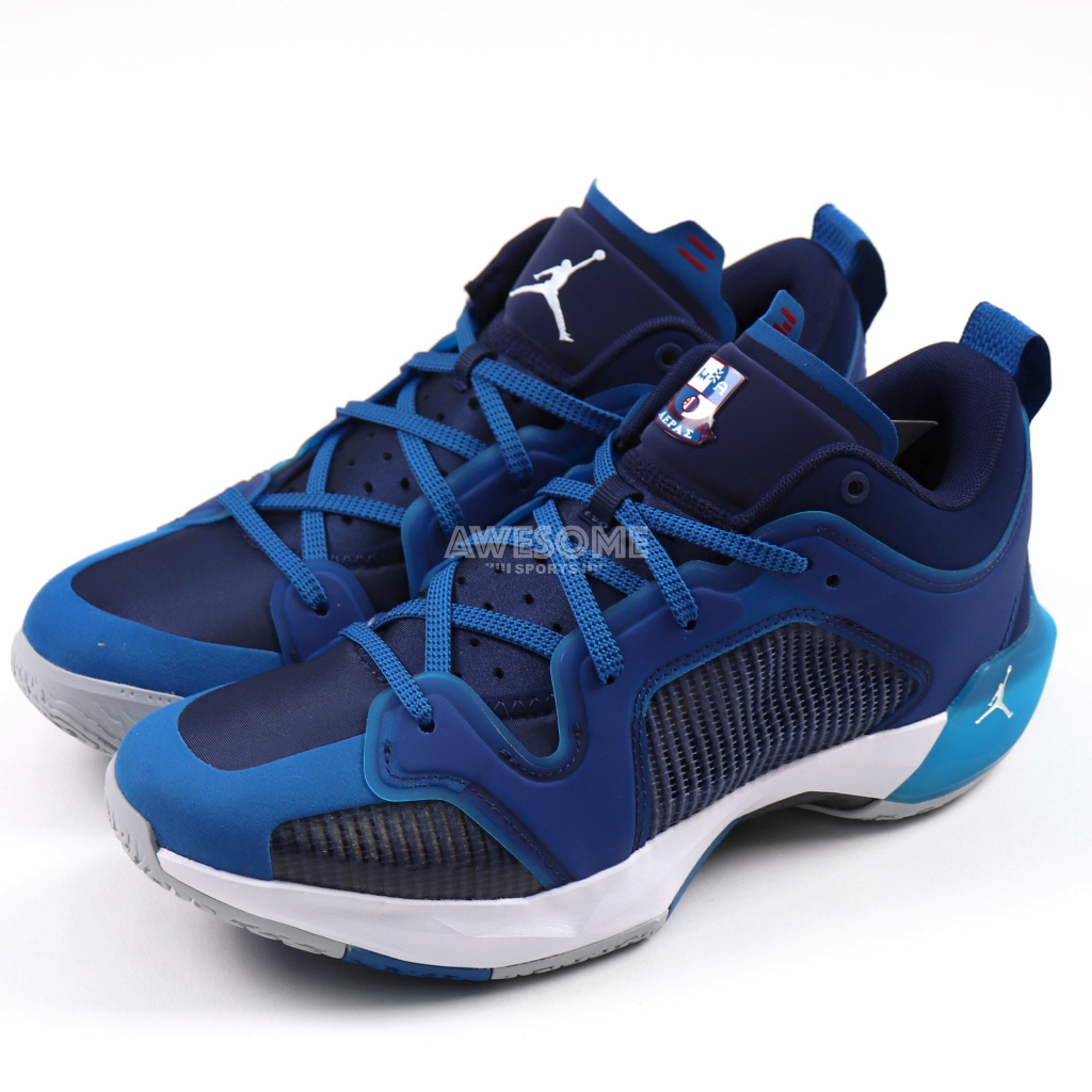 [歐鉉]NIKE AIR JORDAN XXXVII LOW PF 藍白 AJ37 籃球鞋 男鞋 DV9908-401