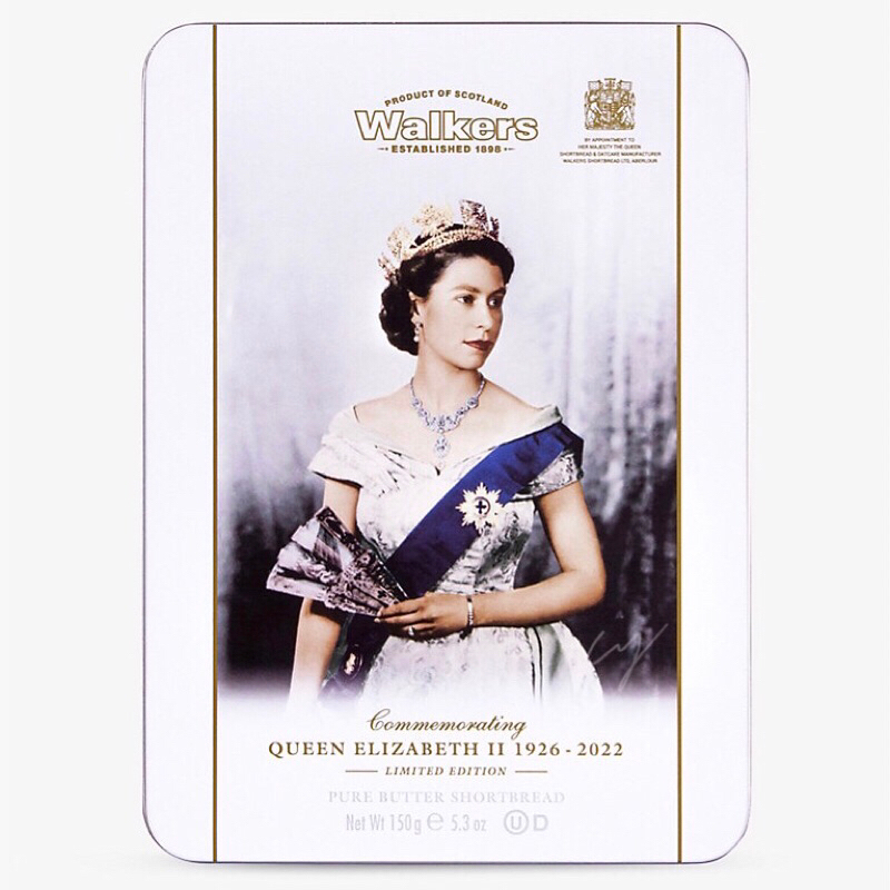 現貨 英國Walkers英國女王伊莉莎白二世限量紀念版奶油酥餅150g