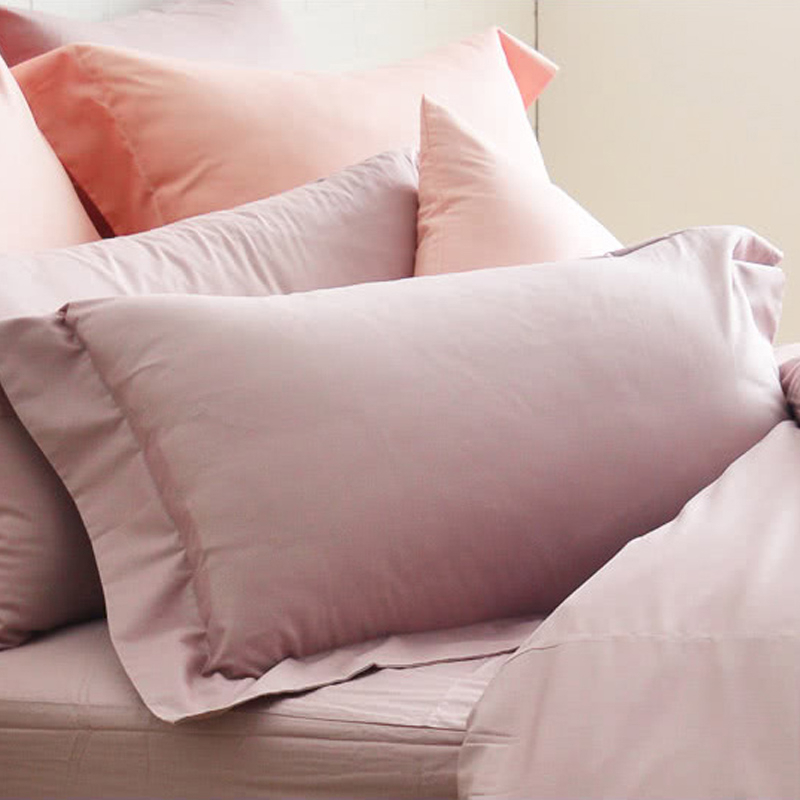 Cozy inn 簡單純色-鋪桑紫-200織精梳棉枕頭套-2入