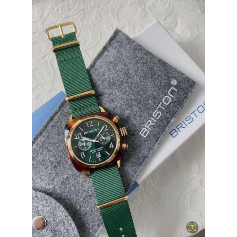 Briston 法國輕奢方糖錶綠錶盤