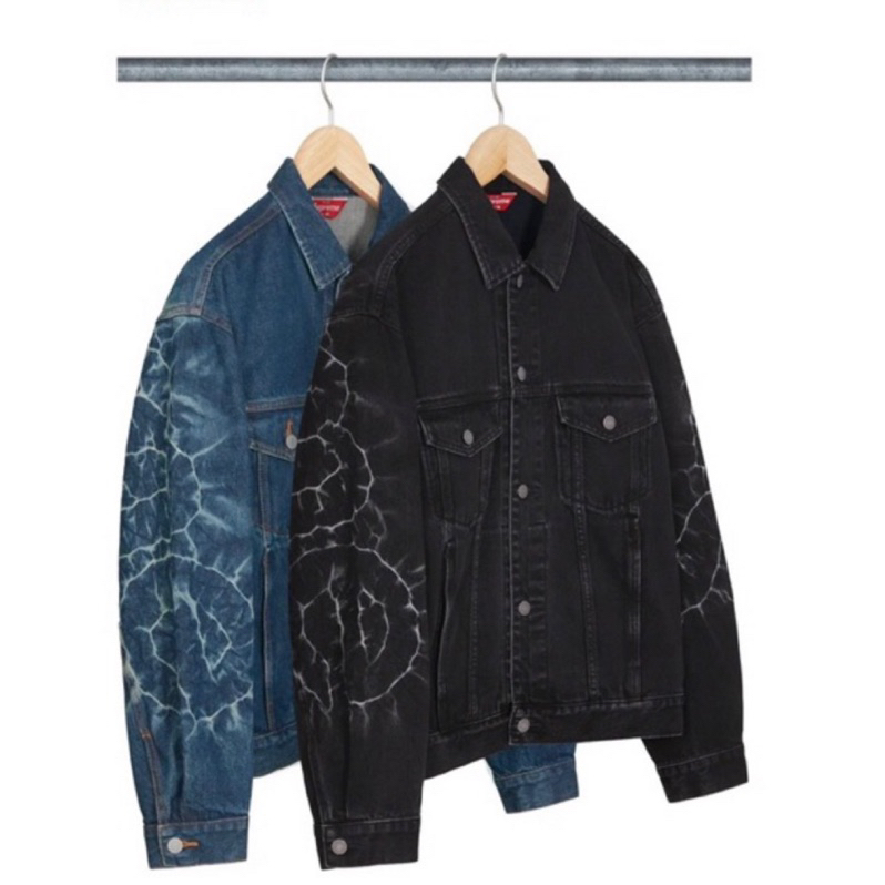 {OGC} Supreme Shibori Denim Trucker Jacket 牛仔外套