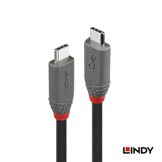 LINDY林帝 ANTHRA USB4 GEN 3X2 TYPE-C公 TO 公傳輸線+PD, 0.8M (36947)