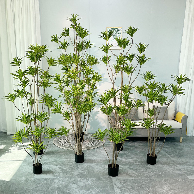 🪴仿真百合竹🪴室內落地盆栽 現代植物 假植物 網紅咖啡廳 打卡造景 風水 假樹 綠植 盆栽裝飾
