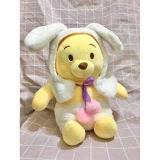 二手-32cm小熊維尼Winnie-the-Pooh 復活節 兔子 娃娃 玩偶 維尼熊