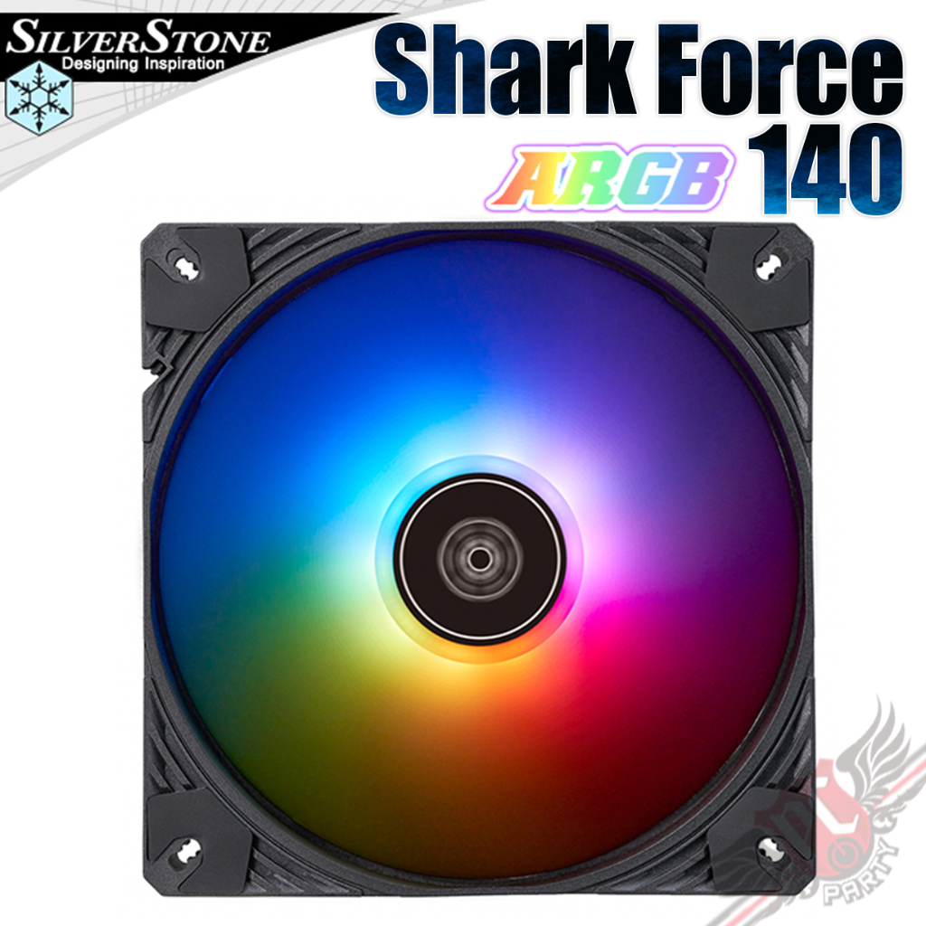 銀欣 SilverStone Shark Force 140 140mm PWM高效能 ARGB 風扇 PCPARTY