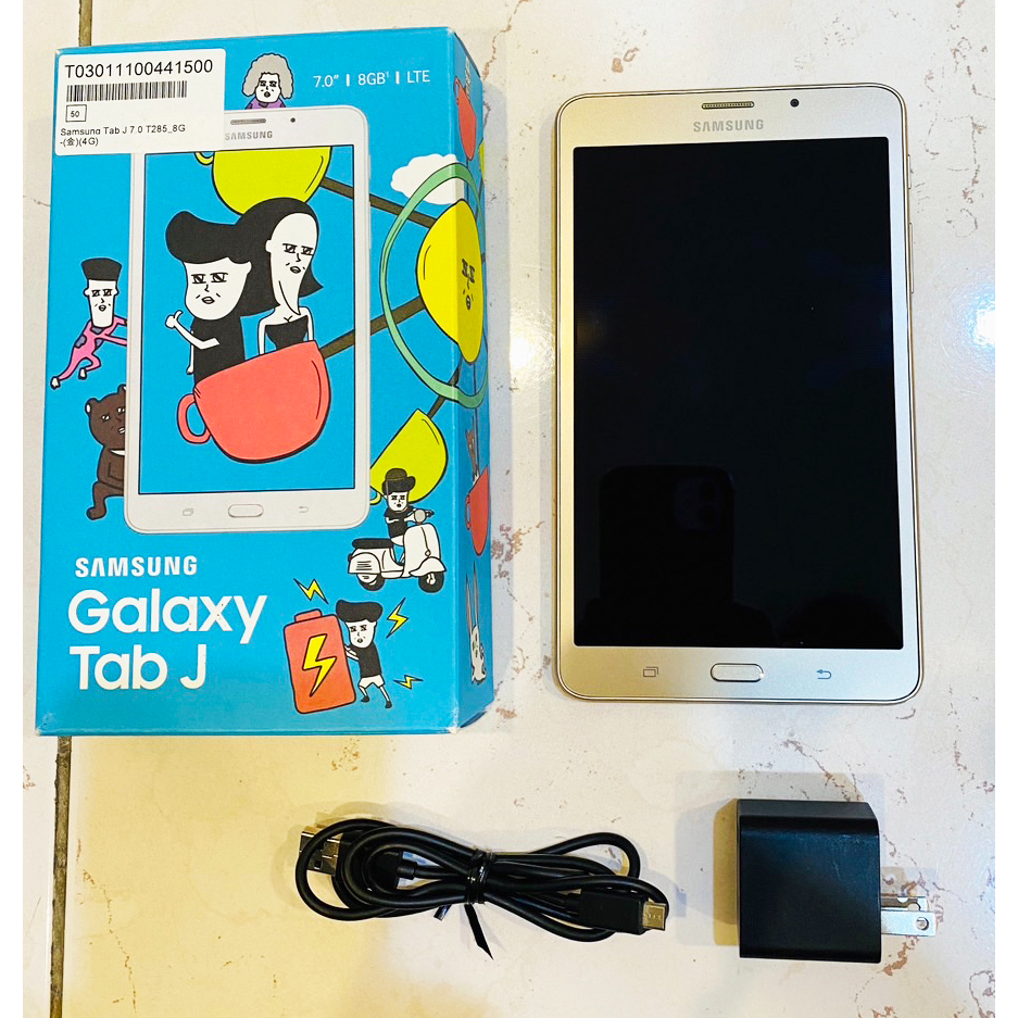 極少用 SAMSUNG Galaxy Tab J SM-T285YD 7吋 8G/4G 外觀九成五新  附盒子 附充電組