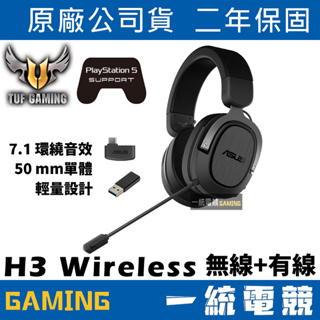 【一統電競】華碩 ASUS TUF GAMING H3 Wireless 無線耳機麥克風 USB-C / 2.4GHz
