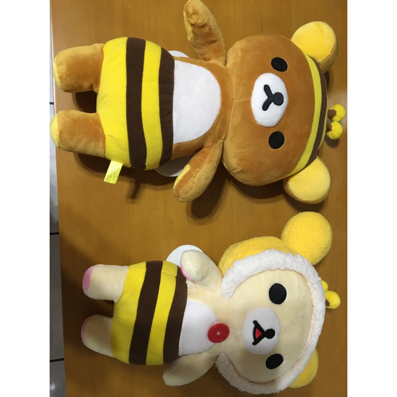 Rilakkuma 蜜蜂拉拉熊 娃娃一對2012絕版