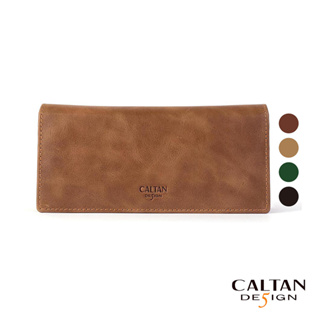 【caltan design】真皮/長夾 | 簡約俐落兩折真皮長夾 074128_四色