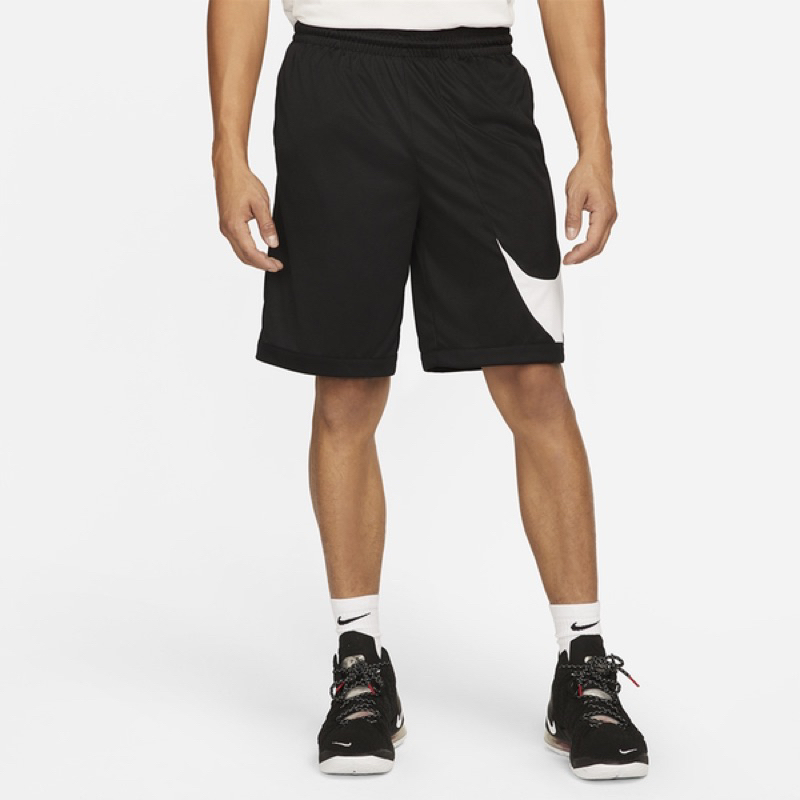 全新品 Nike Dri-FIT 男款排汗 黑色 白色勾 籃球褲 DH6764013