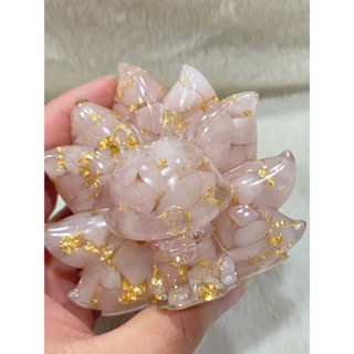 🌸金箔 粉晶 九尾狐仙 九尾狐 狐仙🌸九尾狐仙水晶碎石能量擺飾🌸高品質 碎石滿滿 天然碎石 🌸人緣 感情 桃花