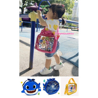 韓國🇰🇷baby shark 透明海灘包 沙灘包 郊遊包包 玩具揹包 提袋 碰碰狐 鯊魚寶寶