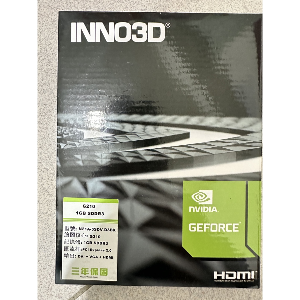 INNO3D NVIDA Geforce G210 1GB SDDR3顯示卡 超值亮機卡