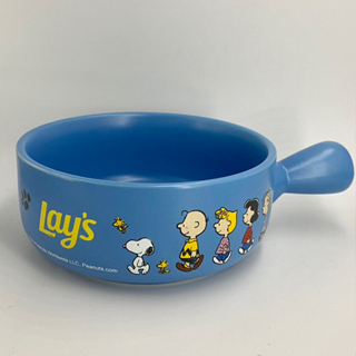 [藍色款現貨]Lay's樂事×Snoopy史努比陶瓷單把鍋 陶瓷碗 陶瓷鍋